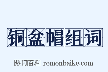 铜盆帽组词是什么意思的图片